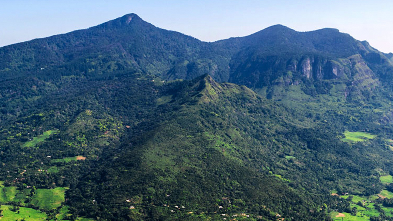 The Knuckles Mountain Range in central Sri Lanka, Kandy. The ran
